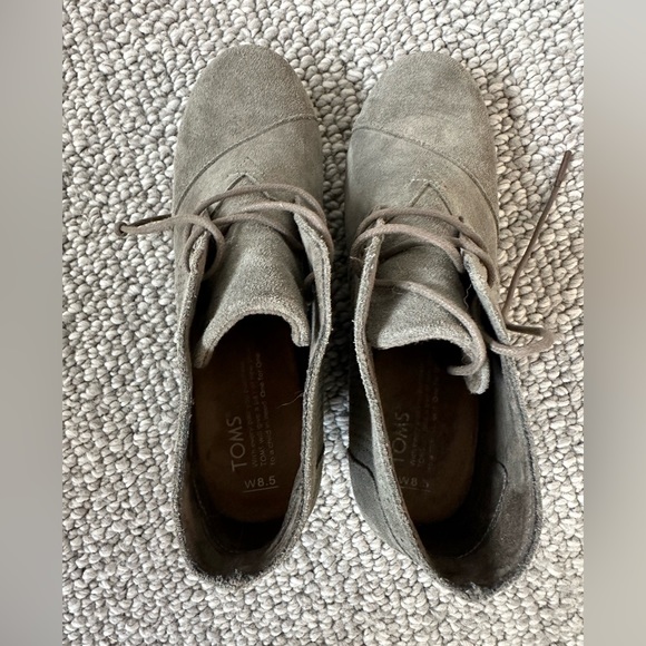 Toms lace up wedge booties - Picture 2 of 3